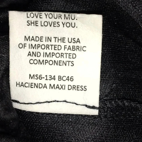 Show Me Your Mumu Hacienda Black Maxi Dress Ruffle - Picture 5 of 6